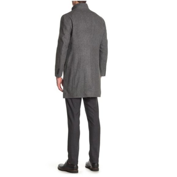 Nordstrom Rack Easton Basketweave Trim Fit Coat - Picture 3 of 8